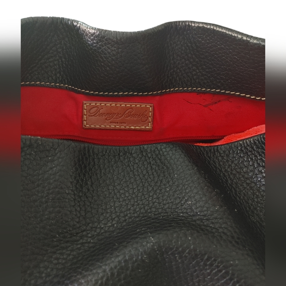 Dooney & Bourke Pebble Grain Logo Lock Shoulder Bag Hobo Purse - Picture 11 of 16